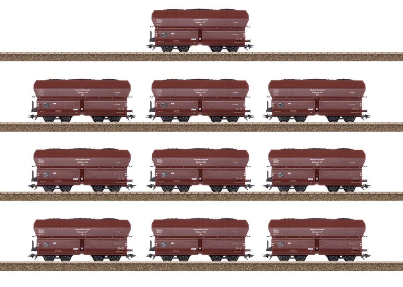 Selbstentladewagen-Set OOt Oldenburg DRG