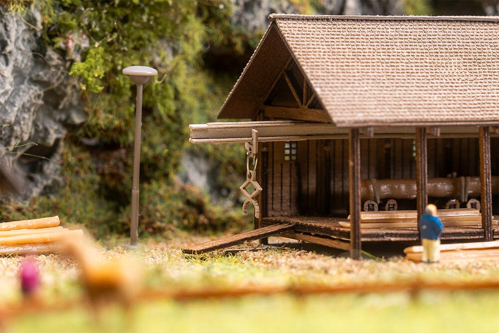 Sägewerk und Wassermühle