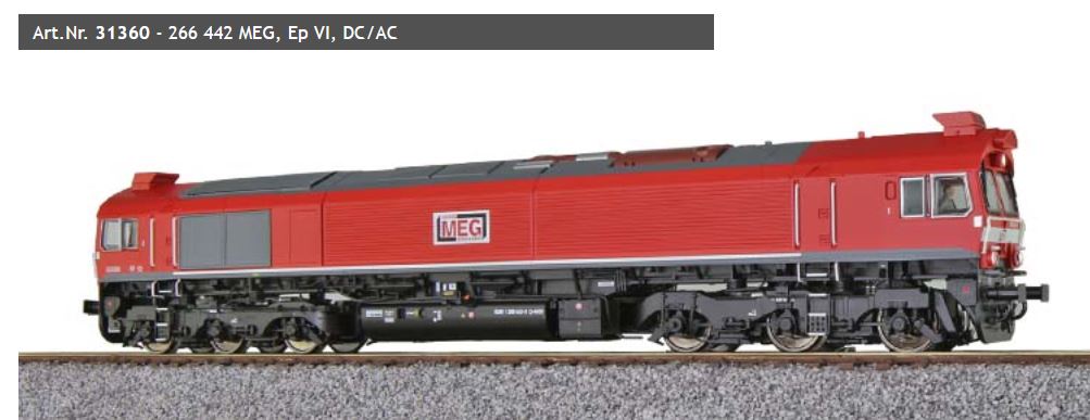 H0-Diesellok, C77 MEG, Sound, DC/AC