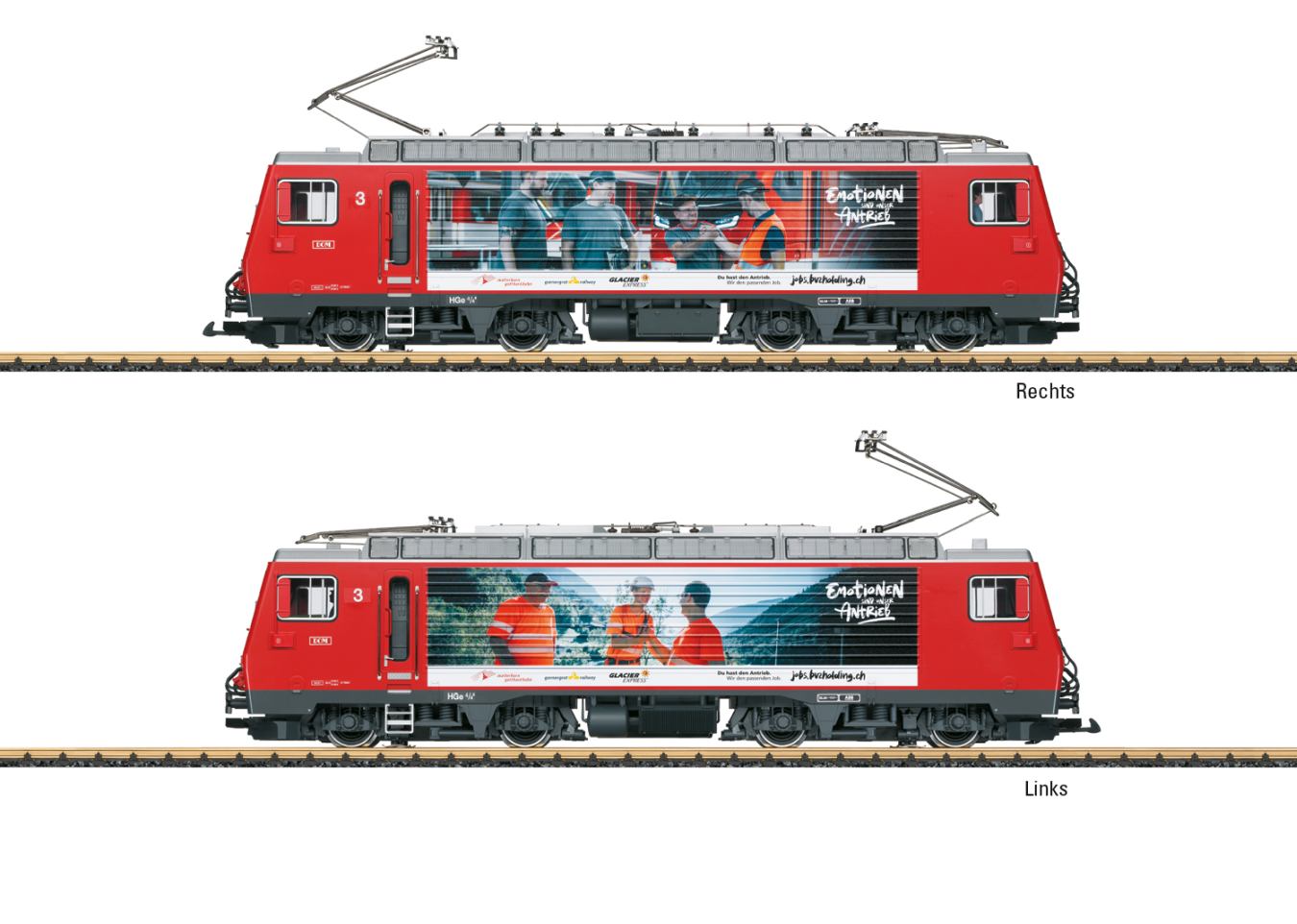Elektro-Lok DOM HGe 4/4 MGB, RhB Ep.VI
