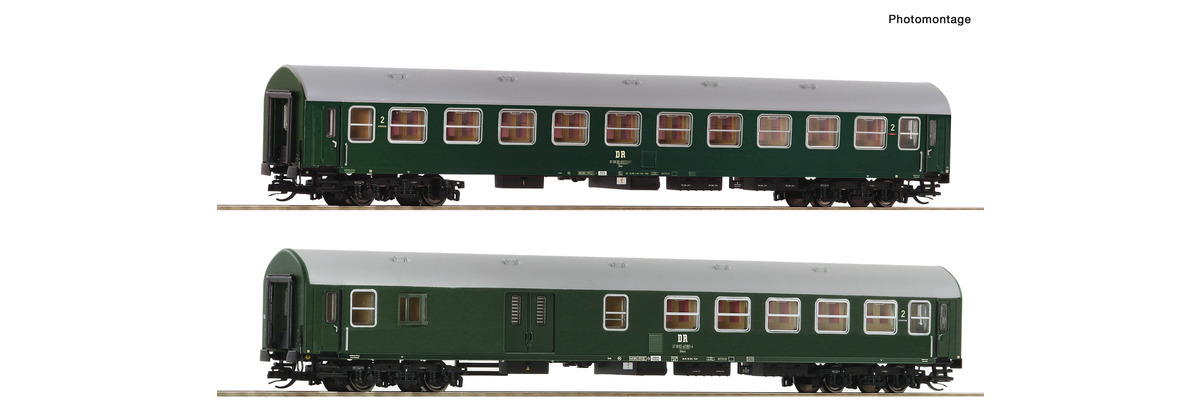 TT-2-tlg. Set 2: Reisezugwagen, DR