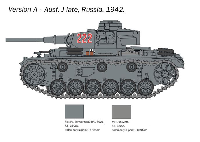 1:56 Pz.Kpfw. III Ausf. J/L/M