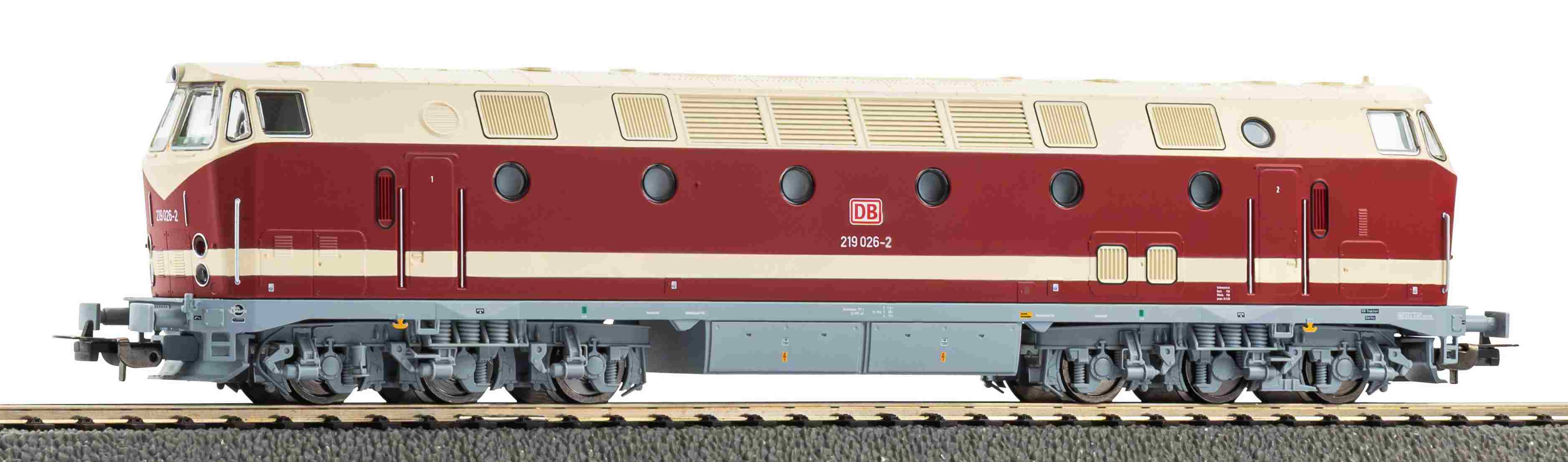AC-Sound-Diesellok BR 219 Licht oben DB