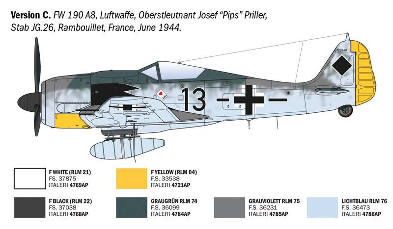 1:72 Focke-Wulf FW 190 A-7/A8 ACES