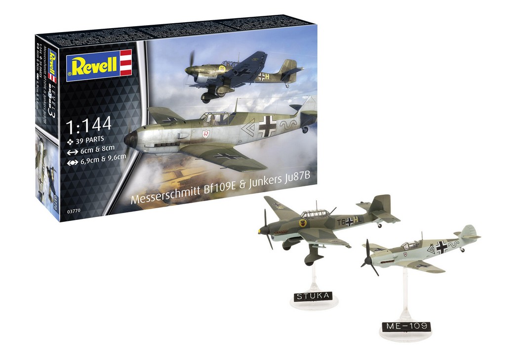 1:144-Messerschmitt Bf109E & Junkers