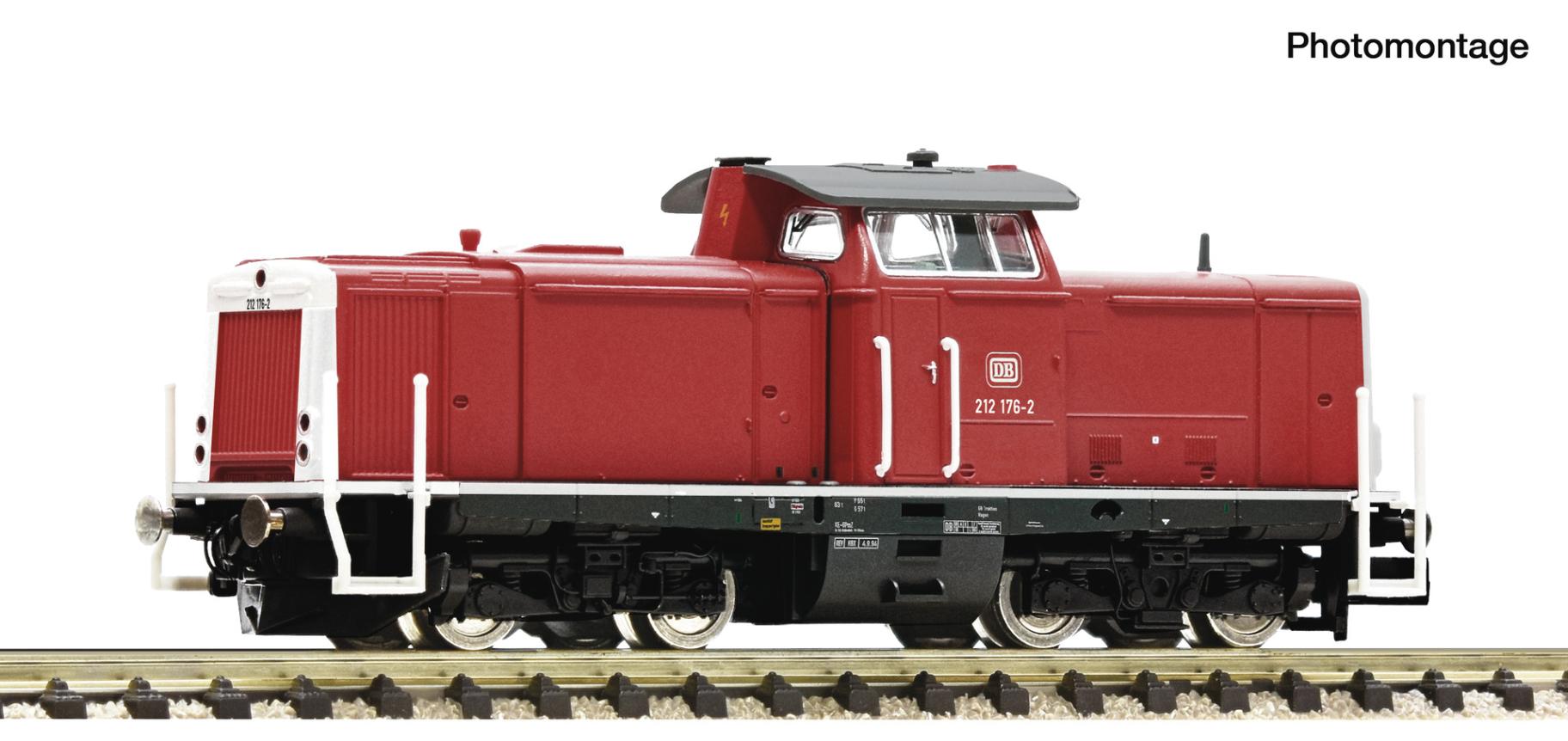 DC-Sound-Diesellok BR 212 DB orientrot