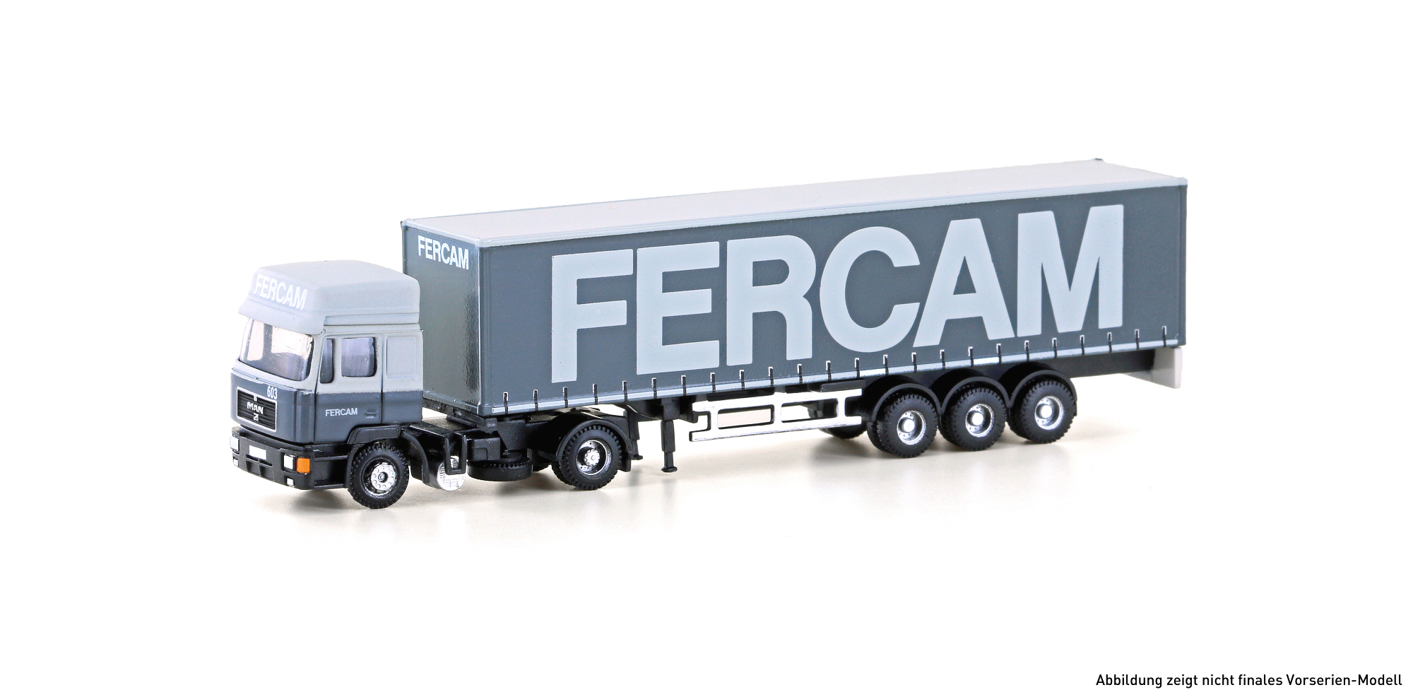 MAN F90 Gardinenplanen-Sattelzug, FERCAM