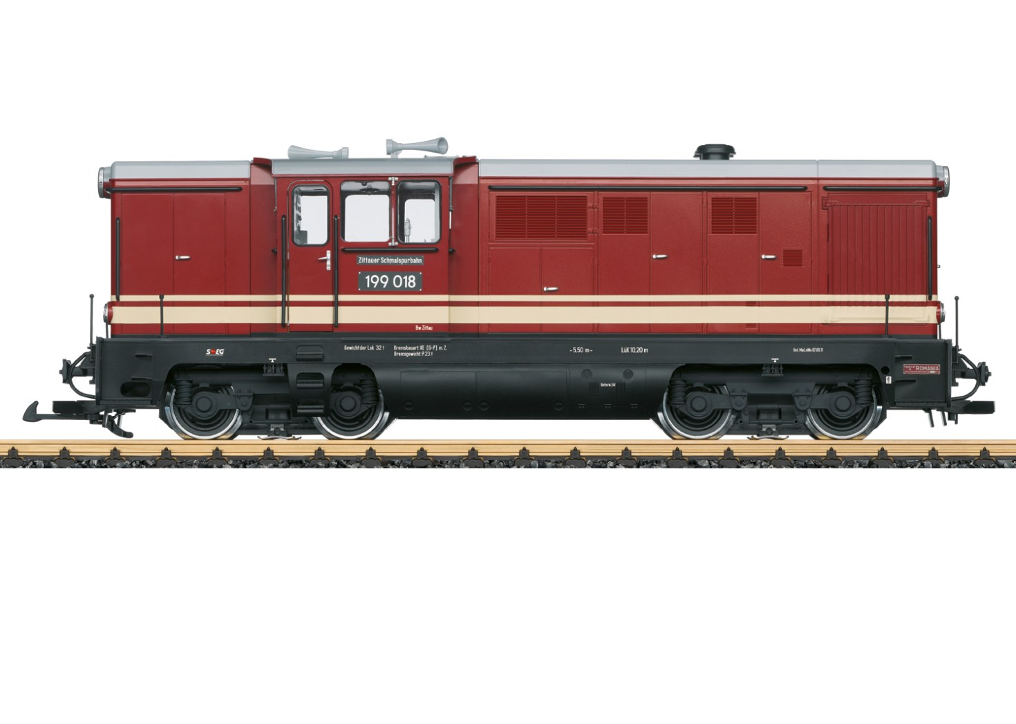Diesellok 199 018 der SOEG