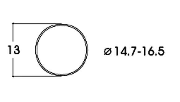 H0-Haftringe DC, 10 Stück 14,7-16,5mm