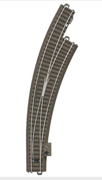 Bogenweiche rechts, schlank