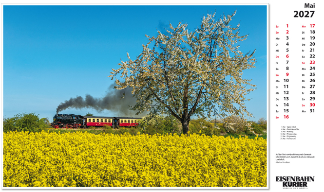 Harzer Schmalspurbahn-Kalender 2027
