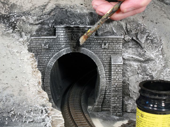 N-Tunnel-Portal, 2-gleisig, 16 x 9 cm