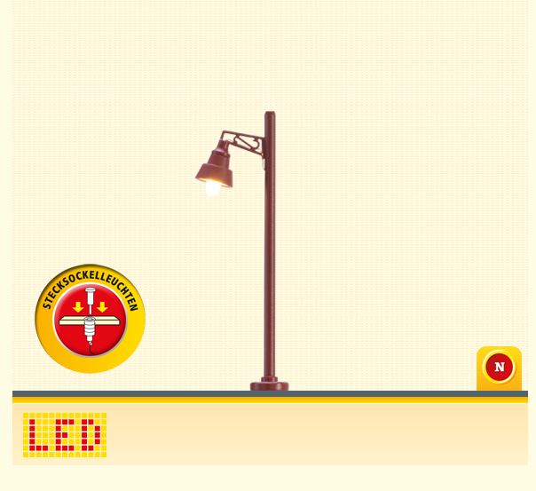 N-LED-Holzmastleuchte, Stecksockel