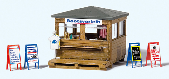 Kiosk mit Bootsverleih, Bausatz