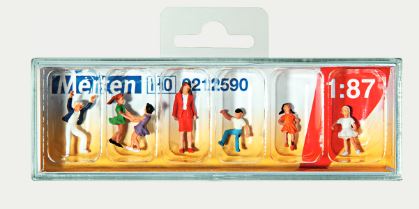 H0-Schulkinder, Lehrerin
