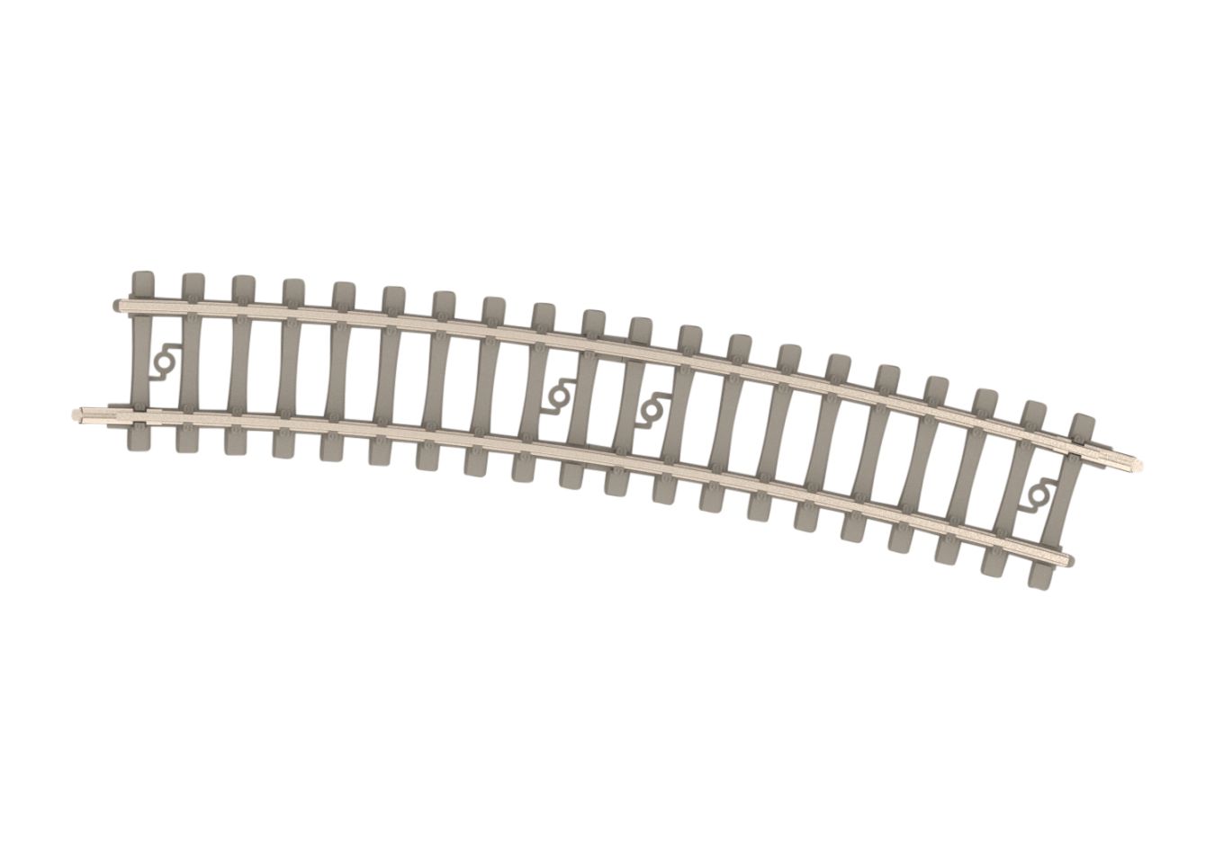 Gebogens Betongleis R3, 329,0mm, 15°