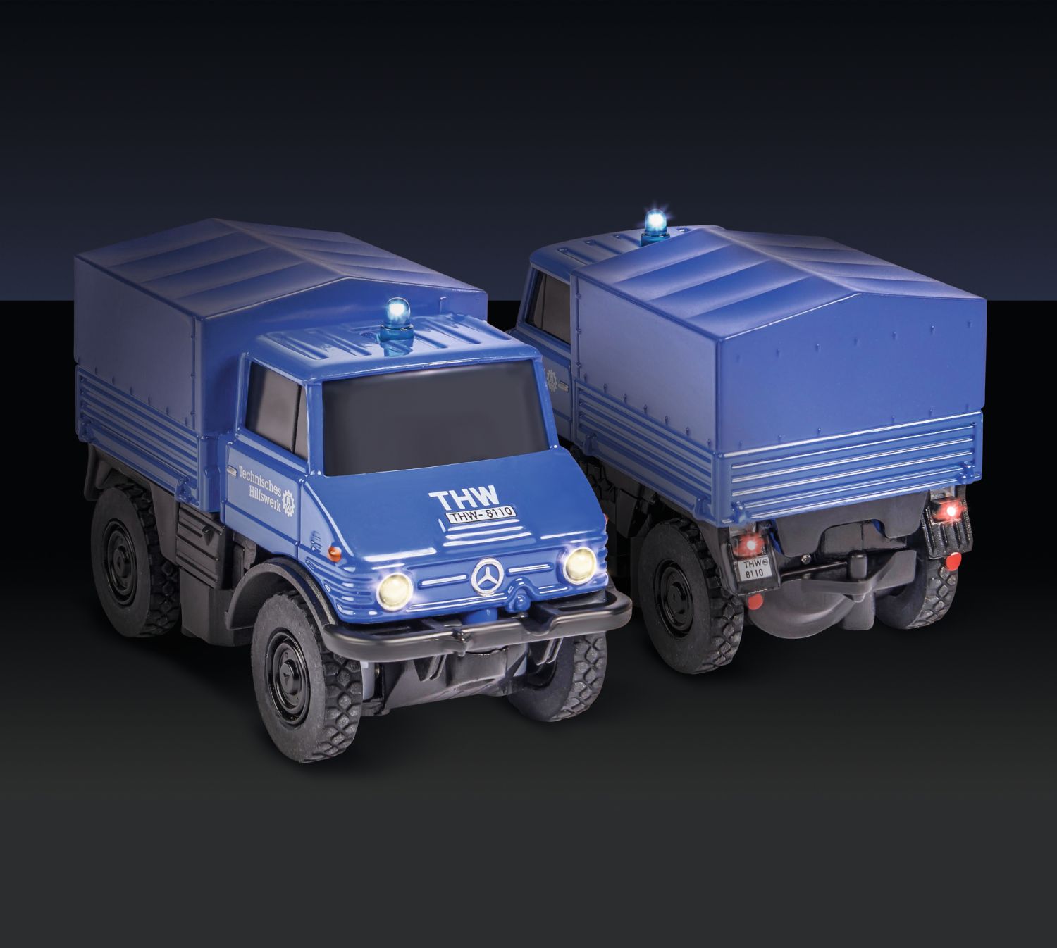 1:87-H0-MB Unimog U406 THW 100% RTR