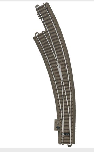 Bogenweiche links, schlank