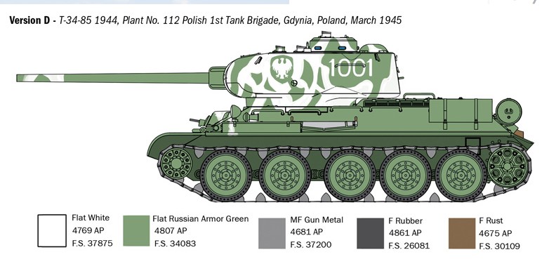 1:35 T34/85 ZAVOD 112 -1944