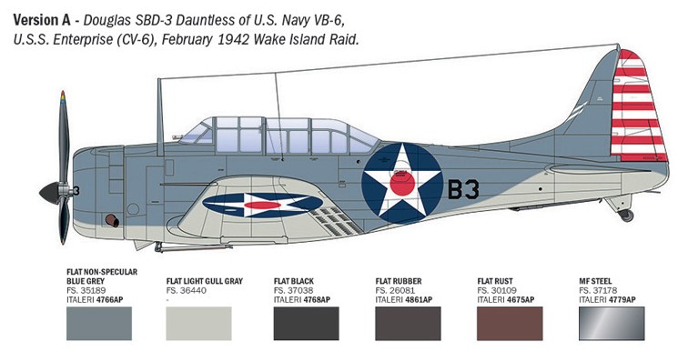 1:48 USN Douglas SBD-3 Dauntless