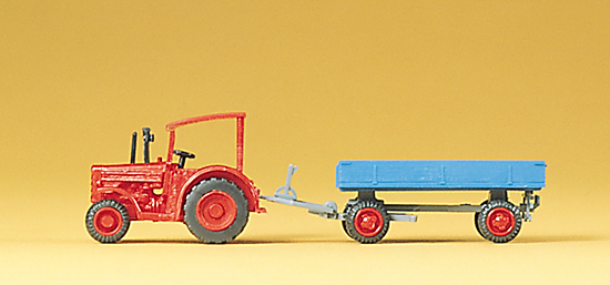 N-Hanomag-Schlepper mit Anhänger