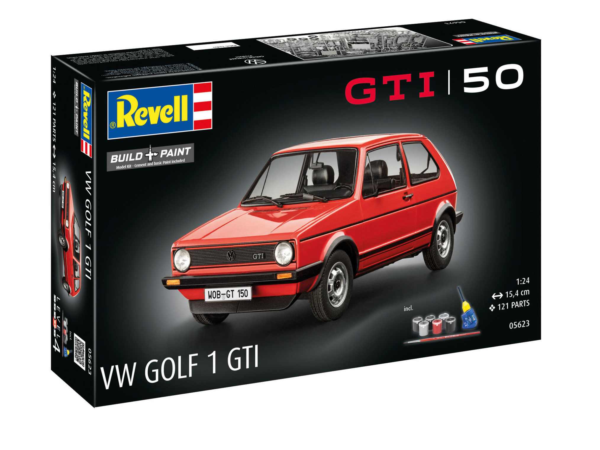 1:24-Geschenkset, 50 Jahre VW Golf 1 GTi