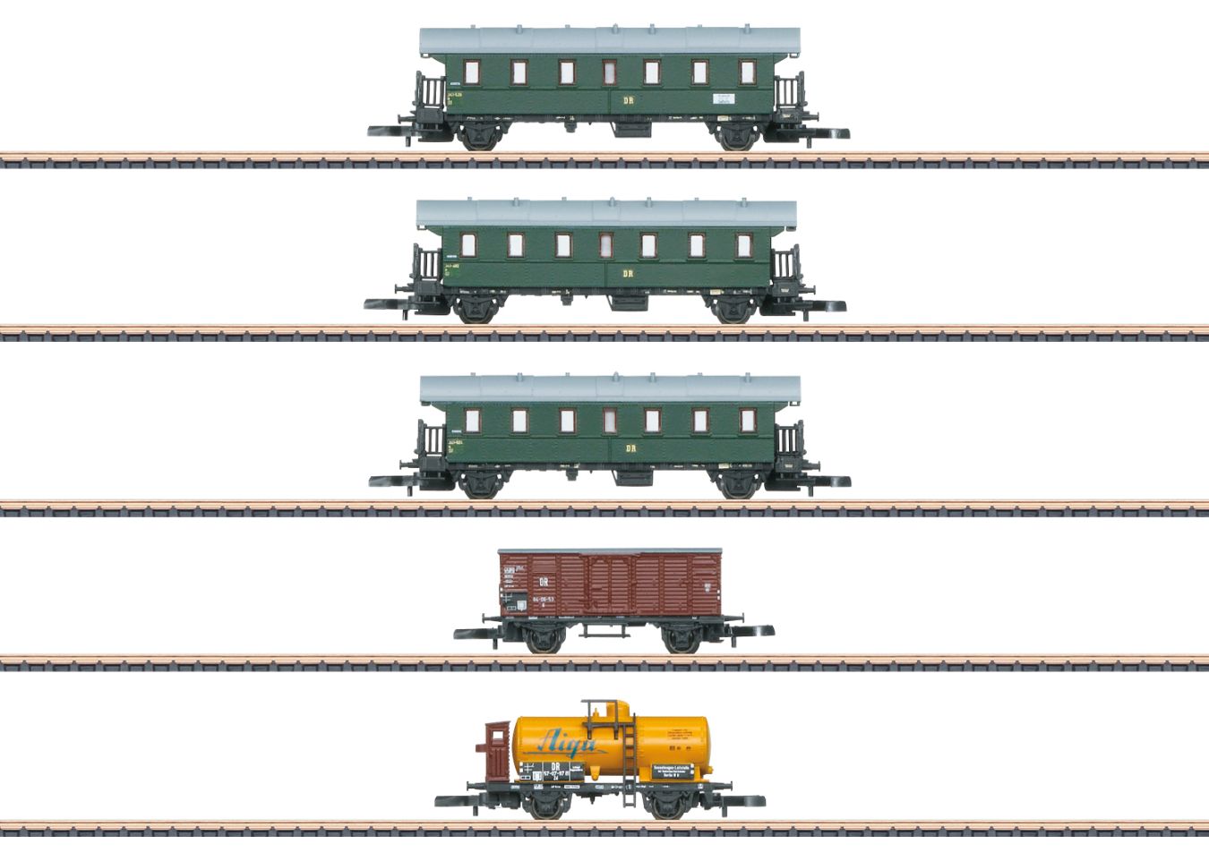 Wagen-Set Rüganer Bäder-PmG, DR, Ep.IIIb