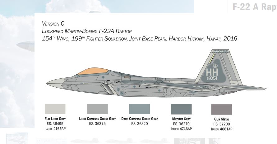 1:48 US F-22A Raptor