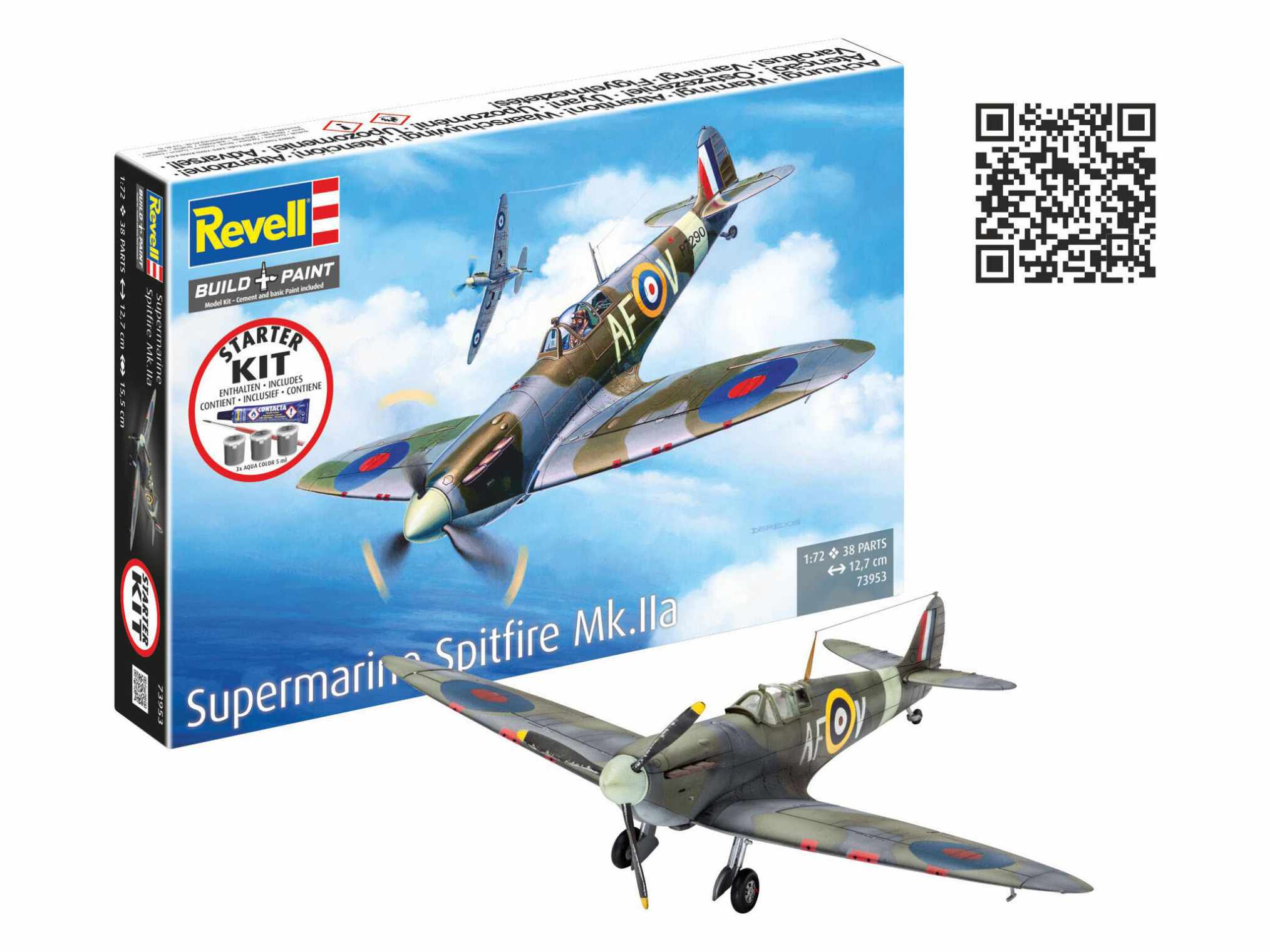 1:72-Starter Kit Spitfire Mk.IIa