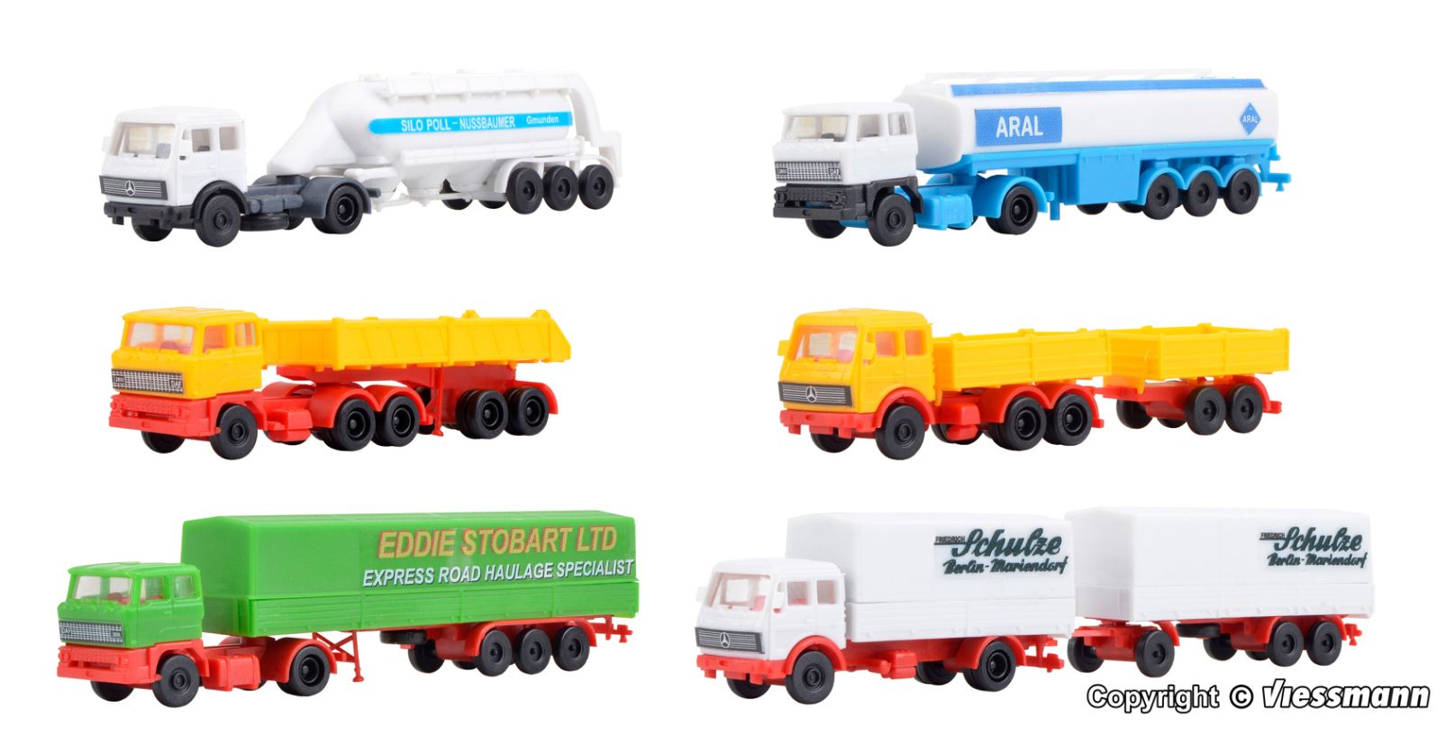 Z-Set LKW-Sattelzüge, 6 Stück