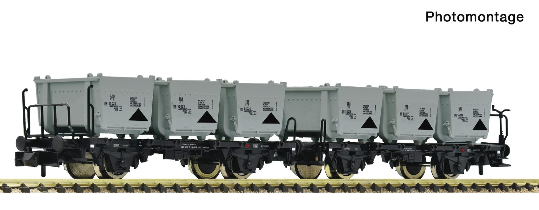2er Set Behältertragwagen SBB, Ep.III-IV