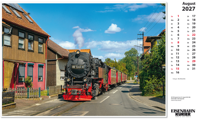 Harzer Schmalspurbahn-Kalender 2027