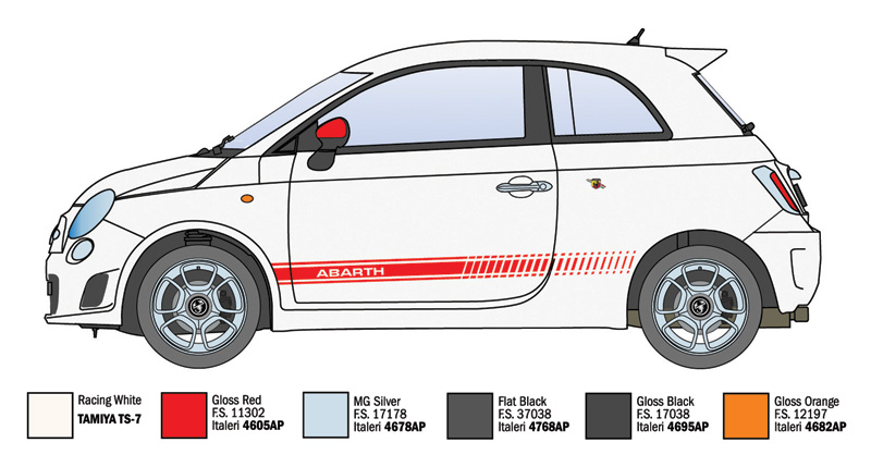 1:24 Fiat 500 Abarth (2008)
