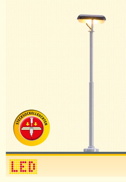 N-Bahnsteigleuchte, Stecksockel mit LED