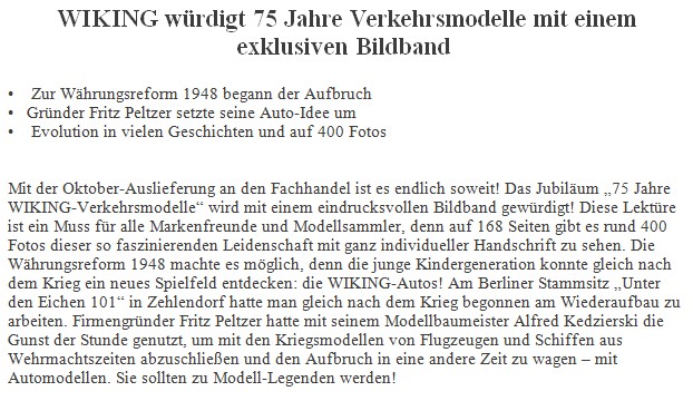 WIKING-Buch, Leidenschaft Wiking Autos