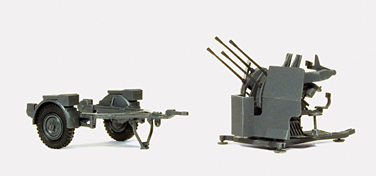 HO 2cm Flakvierling 38 mit SdAnh 52, DR