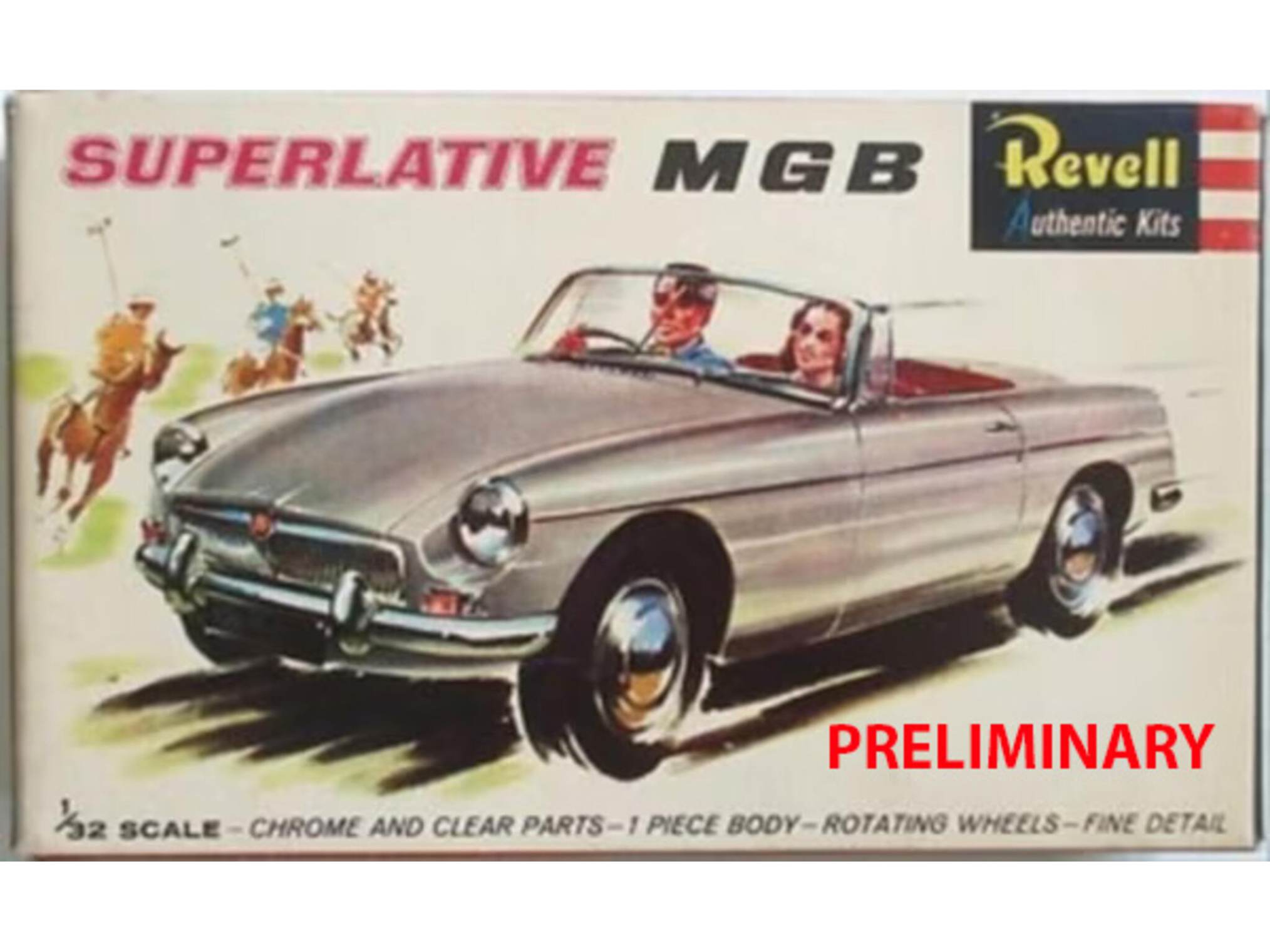 1:32-MGB Roadster - 75 Years Plastic Mod