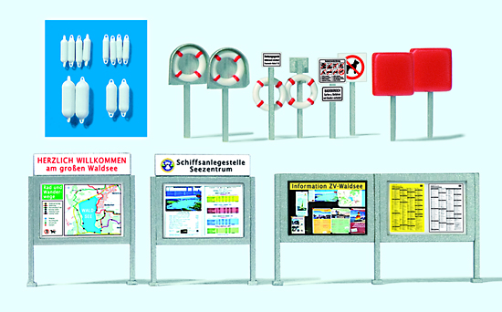 Informations-Schaukästen, Rettungsringe