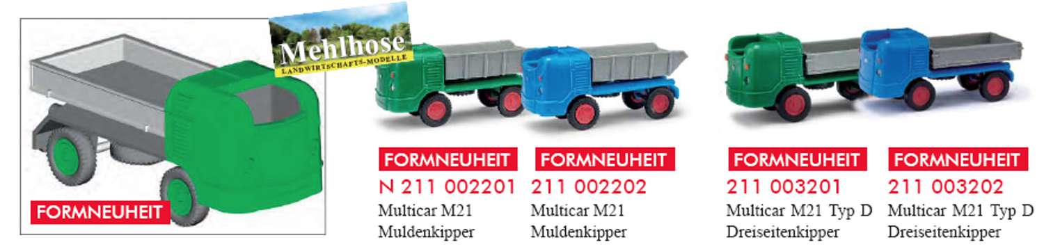N-Multicar M21 Muldenkipper, Blau