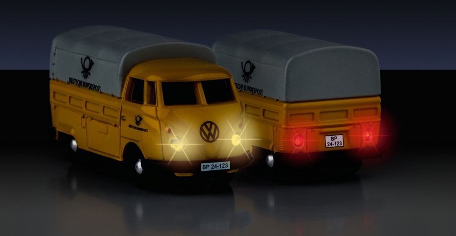 1:87-VW T1 Bus Dt.Bund.post 2.4G, RTR