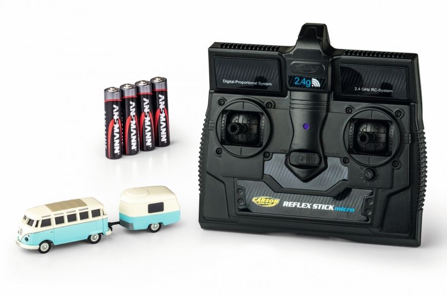 1:87-VW T1 Samba Bus m.Anhänger 2.4G RTR