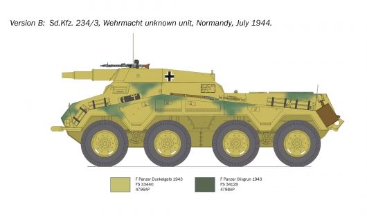 1:35-Sd.Kfz. 234/3 Sw. Panzerspähwagen