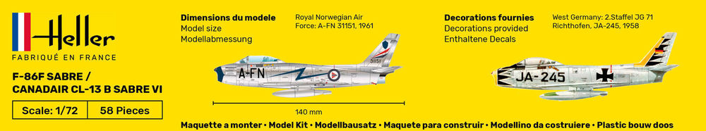 STARTER KIT F-86F SABRE / Canadair CL-13