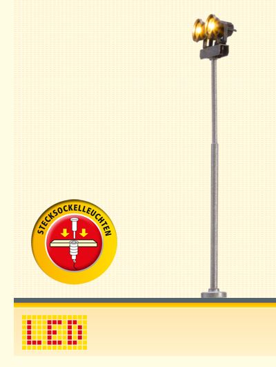 N-Scheinwerfer, Stecksockel mit LED