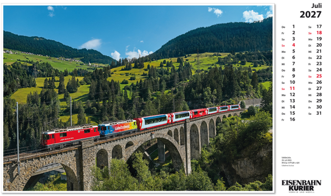 Glacier Express - Kalender 2027