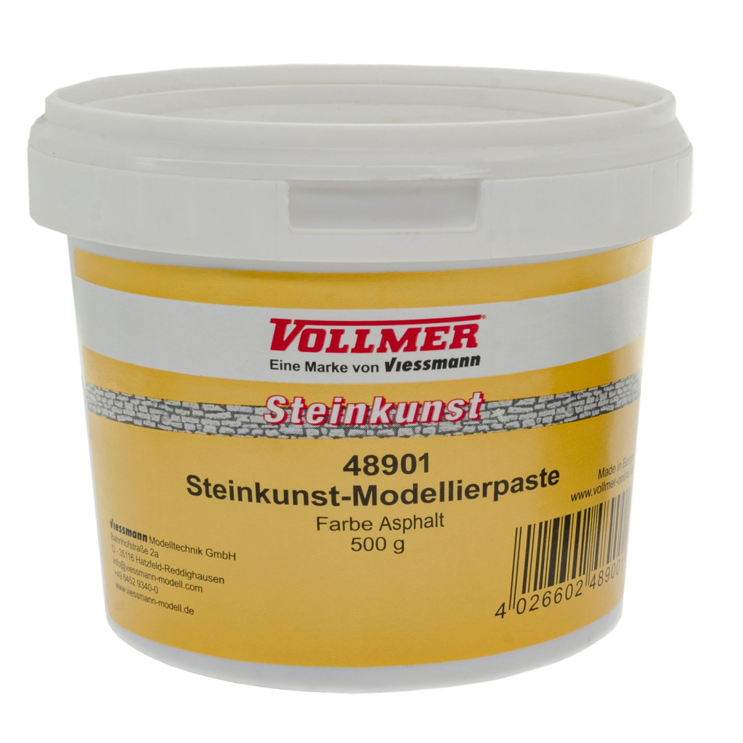 Steinkunst-Modellierpaste, Farbe Asphalt