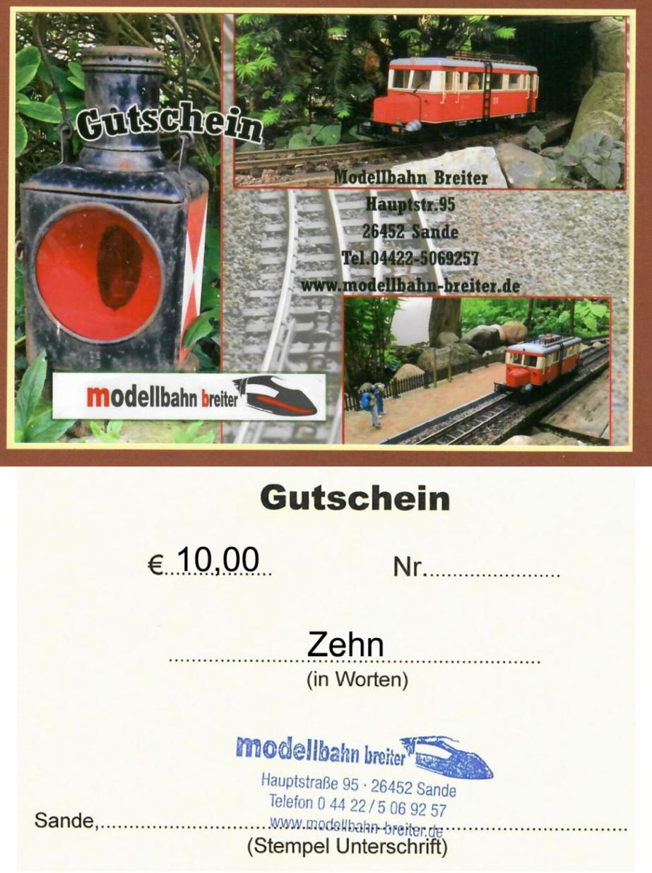 Gutscheine ab EURO 10,00