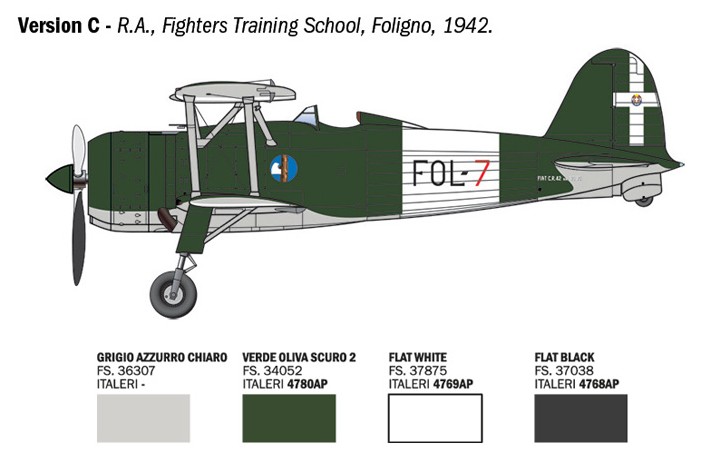1:48 FIAT CR.42 Falco Jagd.-F