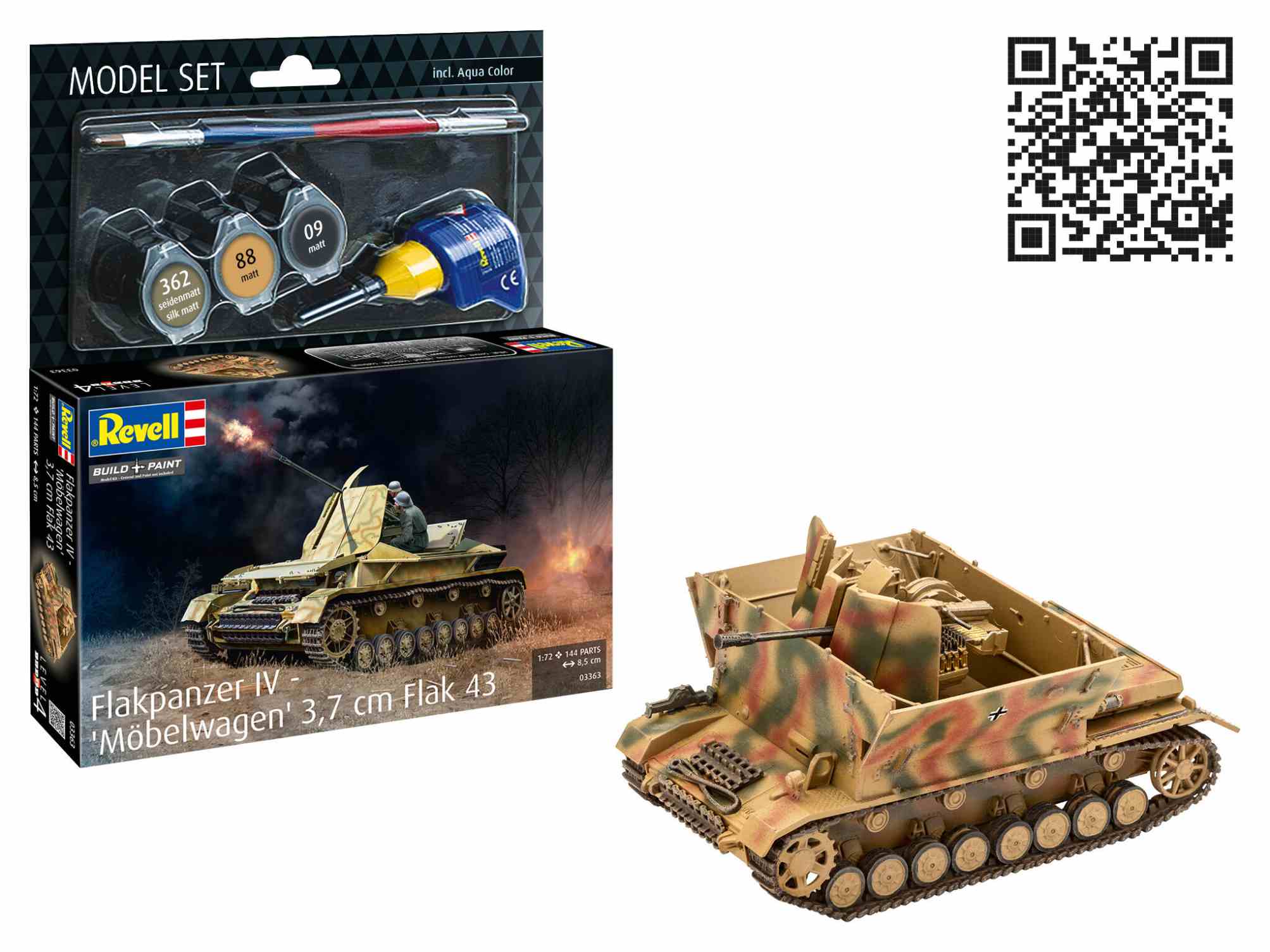 1:72-Model Set Flakpanzer IV, Möbelwagen