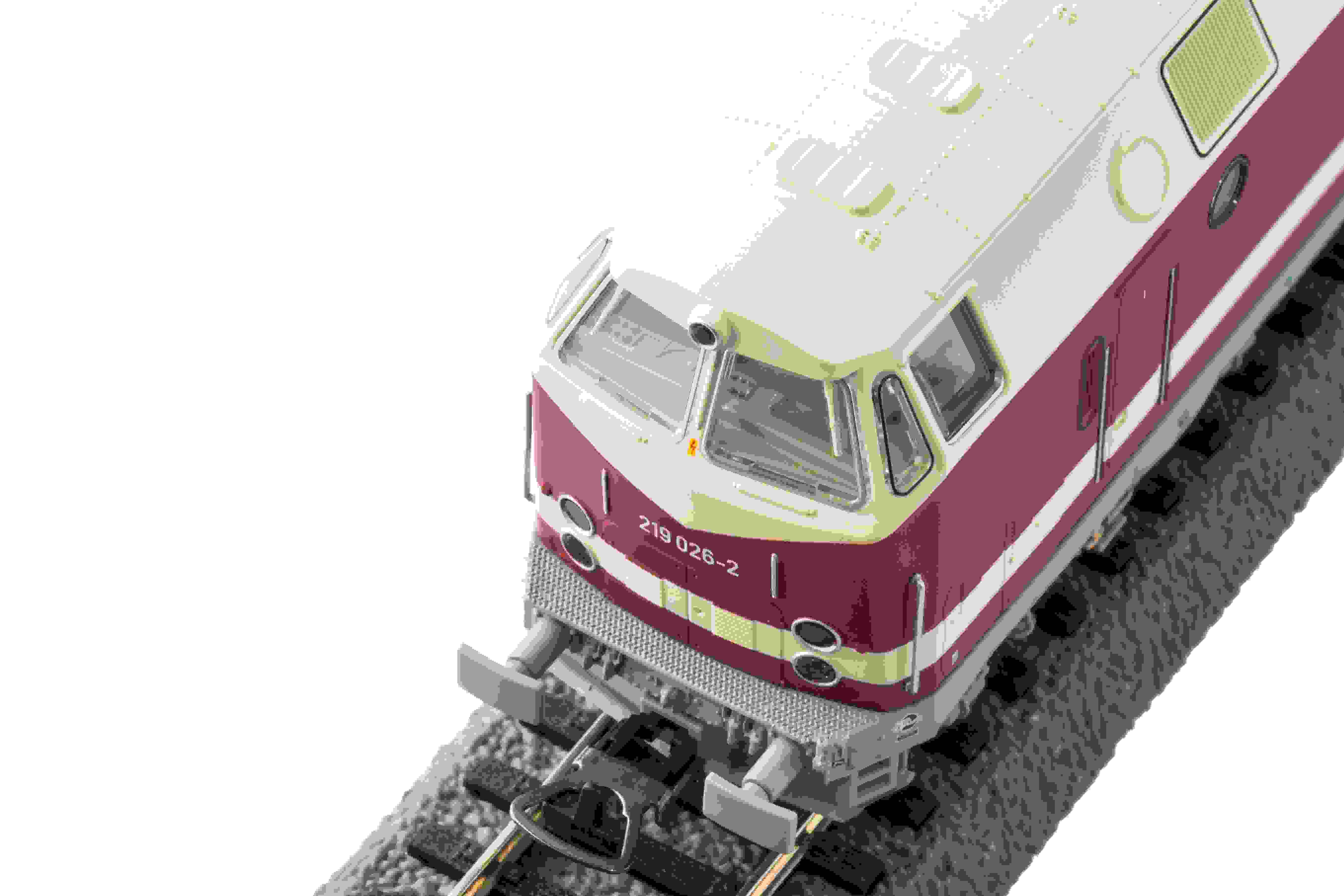 DC-Sound-Diesellok BR 219 Licht oben DB